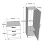 Hanah Home Armario Multiusos Cc6-Aw Pino Atlántico y Blanco